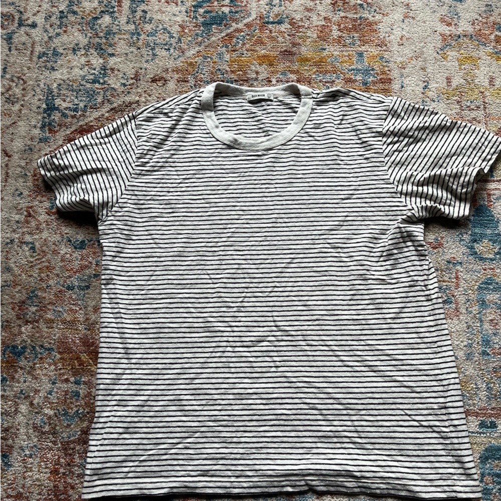Buck Mason Striped T-Shirt - Large